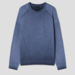 JUUN.J Cotton Dyed Pullover Sweater – Blue