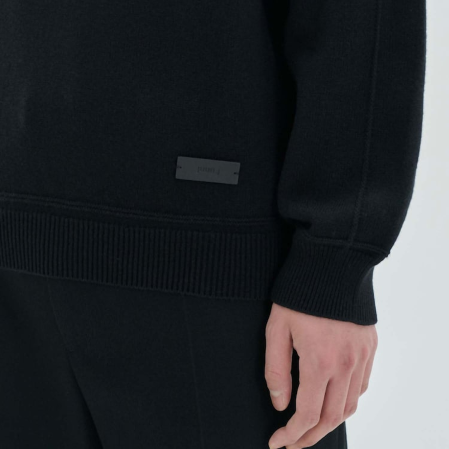 JUUN.J [CORE] Wholegarment Cashmere Pullover Jumper – Black