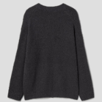 JUUN.J [CORE] Twist Detail Button Opening Pullover Jumper – Grey