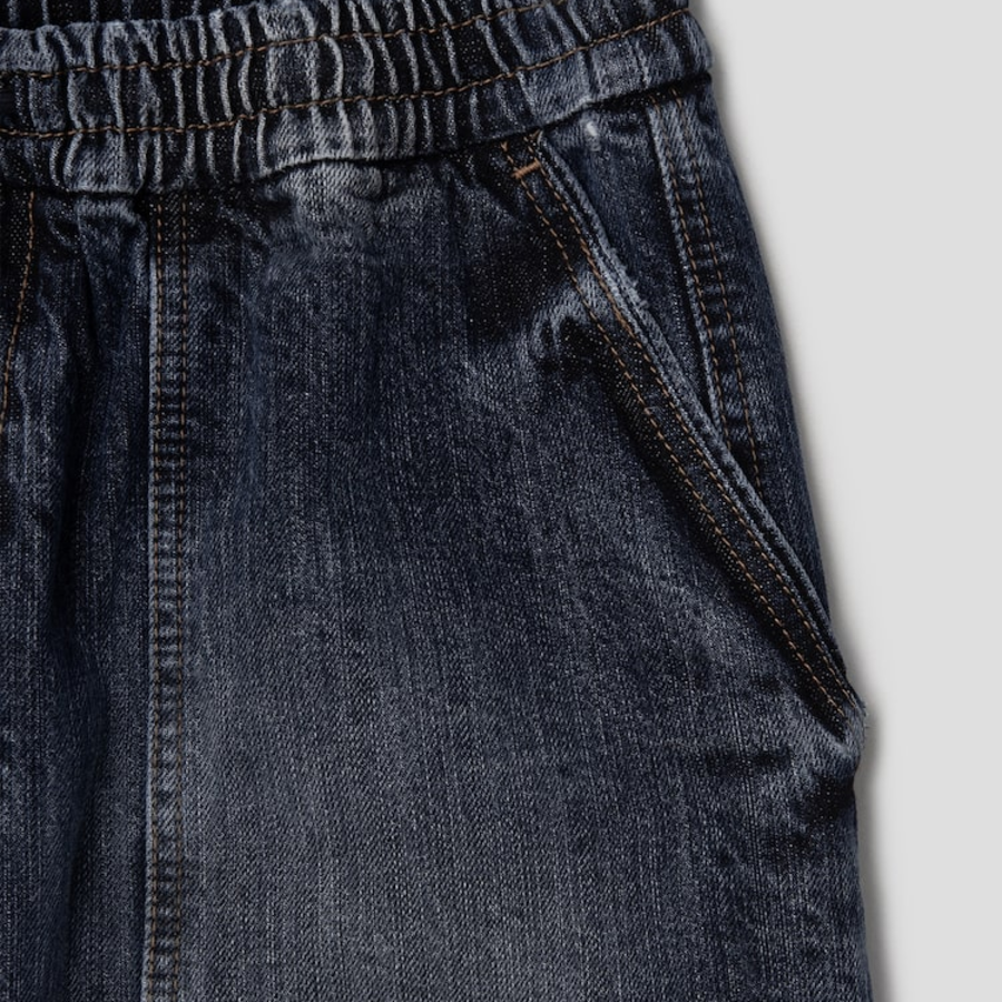 JUUN.J [Pre-Order] Denim Carpenter Shorts – Blue