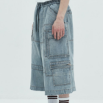 JUUN.J Denim Cargo Shorts – Blue