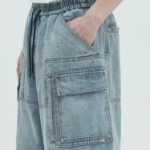 JUUN.J Denim Cargo Shorts – Blue