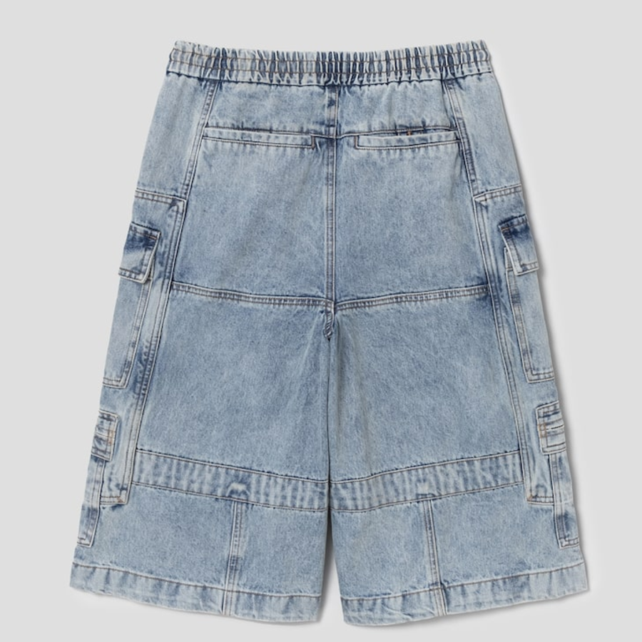 JUUN.J Denim Cargo Shorts – Blue
