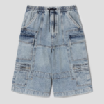 JUUN.J Denim Cargo Shorts – Blue