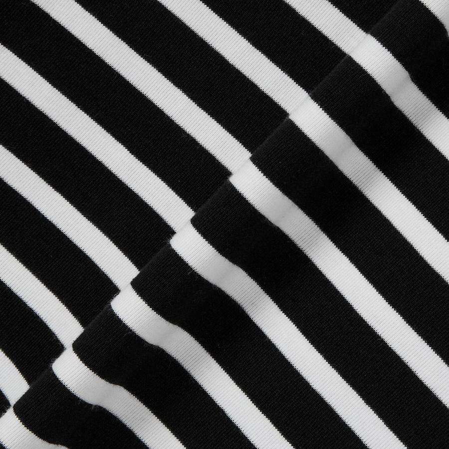 JAJU Boatneck Cotton Stretch Long Sleeve T-Shirt – Black