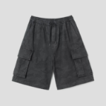 JUUN.J Camo Oxford Cotton Shorts – Ash