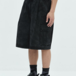 JUUN.J Camo Oxford Cotton Shorts – Ash