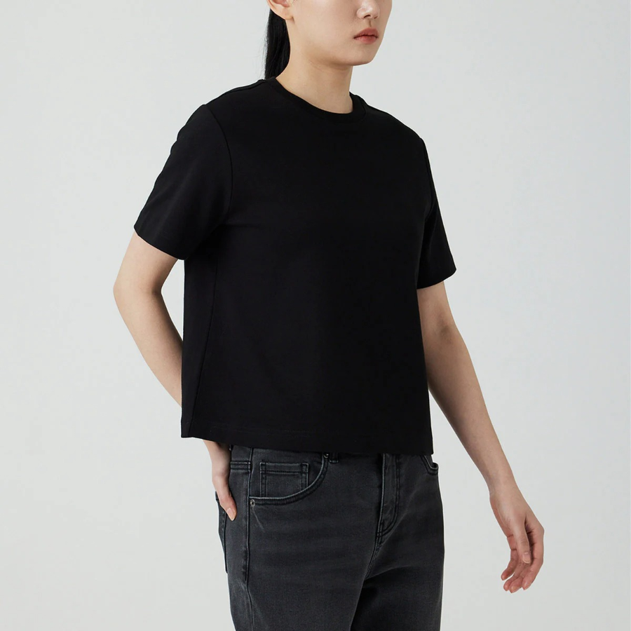 JAJU Heavy Cotton Short Sleeve T-Shirt – Black