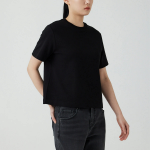 JAJU Heavy Cotton Short Sleeve T-Shirt – Black