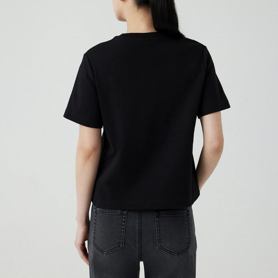 JAJU Heavy Cotton Short Sleeve T-Shirt – Black