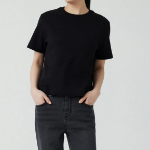 JAJU Heavy Cotton Short Sleeve T-Shirt – Black