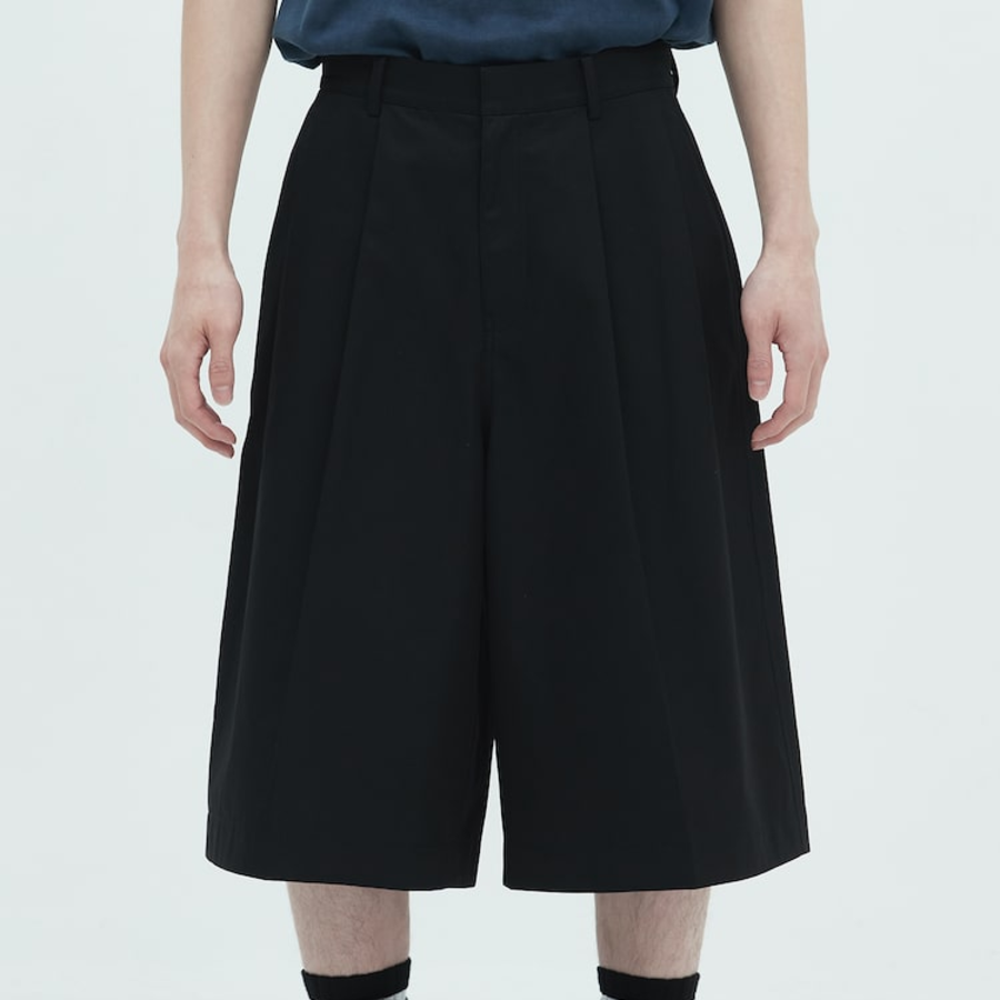 JUUN.J Light Fine Cotton Long Chino Shorts – Black