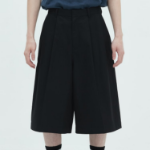 JUUN.J Light Fine Cotton Long Chino Shorts – Black