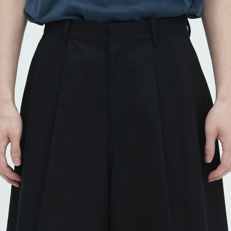 JUUN.J Light Fine Cotton Long Chino Shorts – Black