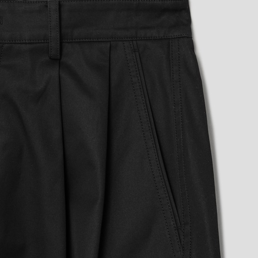 JUUN.J Light Fine Cotton Long Chino Shorts – Black