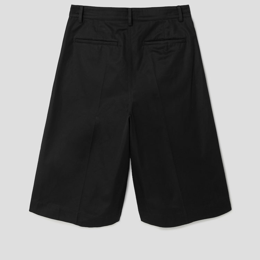 JUUN.J Light Fine Cotton Long Chino Shorts – Black