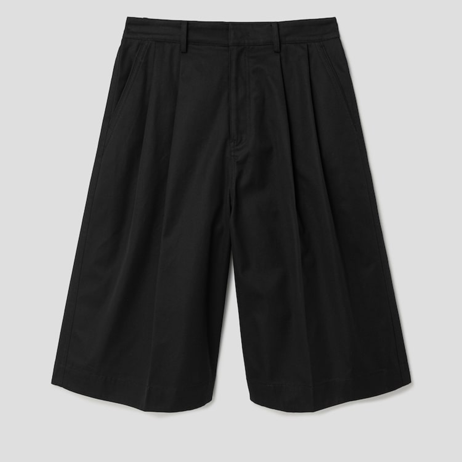 JUUN.J Light Fine Cotton Long Chino Shorts – Black