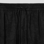 JUUN.J [CORE] Painting Stripe Velcro Detailed Shorts – Black