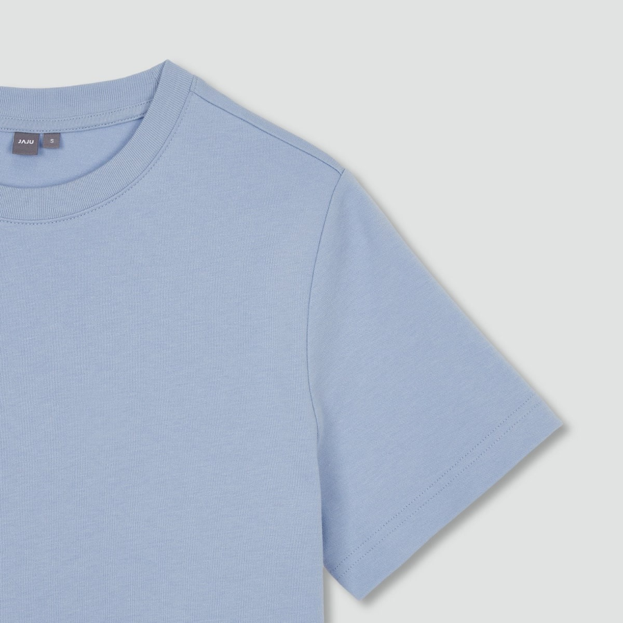 JAJU Heavy Cotton Short Sleeve T-Shirt – Sky Blue