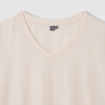 JAJU V-Neck Turn-Up T-Shirt – Pink