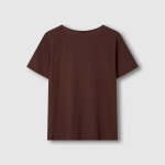 JAJU Cotton Ganggyeon U-Neck T-Shirt – Brown