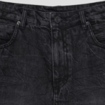 JUUN.J Denim Double Waist Shorts – Black