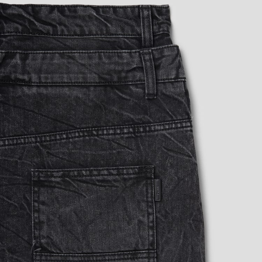 JUUN.J Denim Double Waist Shorts – Black