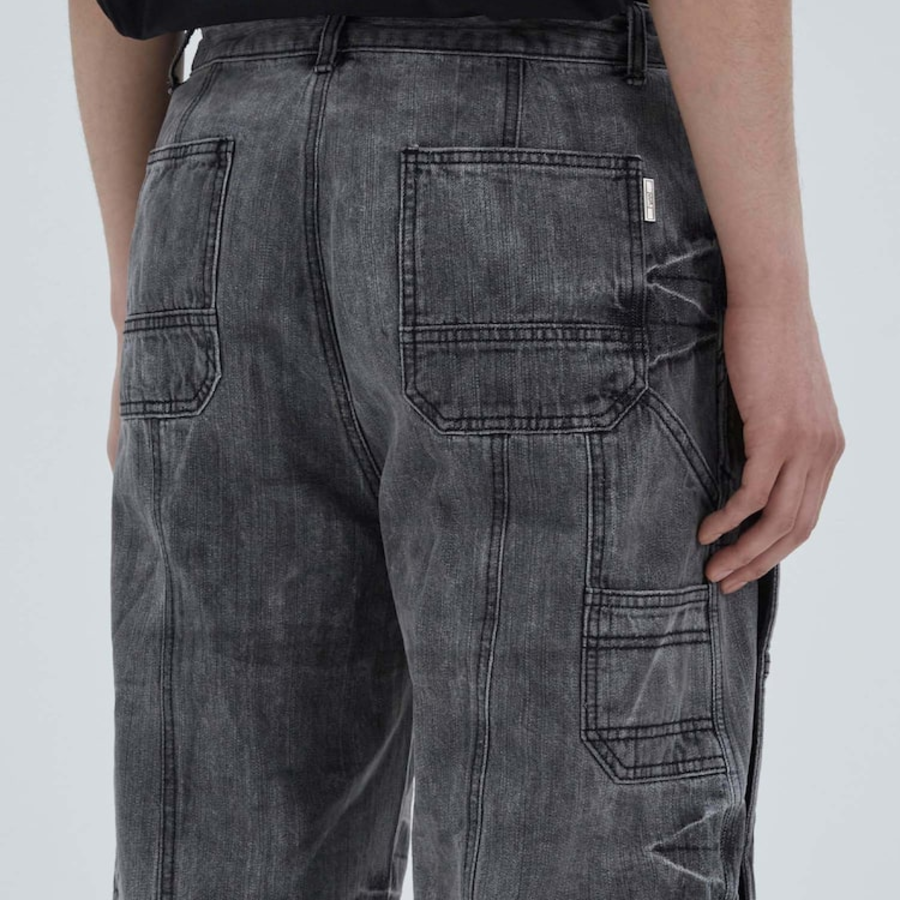 JUUN.J Denim Bermuda Pants – Grey