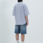 JUUN.J Denim Double Waist Shorts – Sky Blue