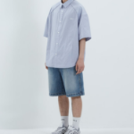 JUUN.J Denim Double Waist Shorts – Sky Blue