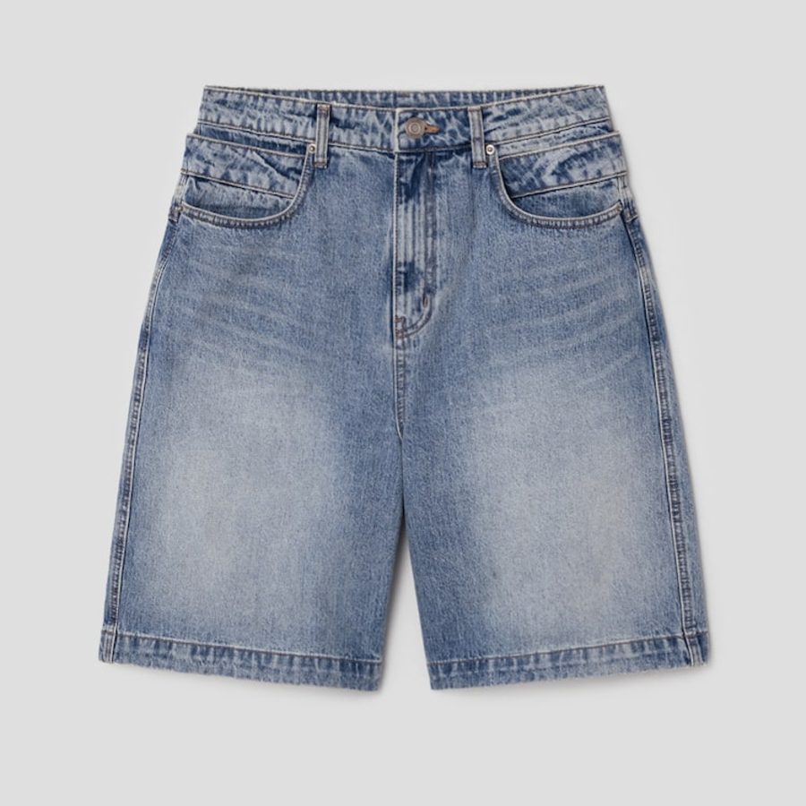 JUUN.J Denim Double Waist Shorts – Sky Blue