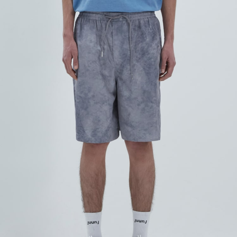 JUUN.J Dyed Print Wide Shorts – Grey