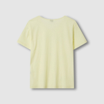 JAJU Cotton U-Neck T-Shirt – Yellow