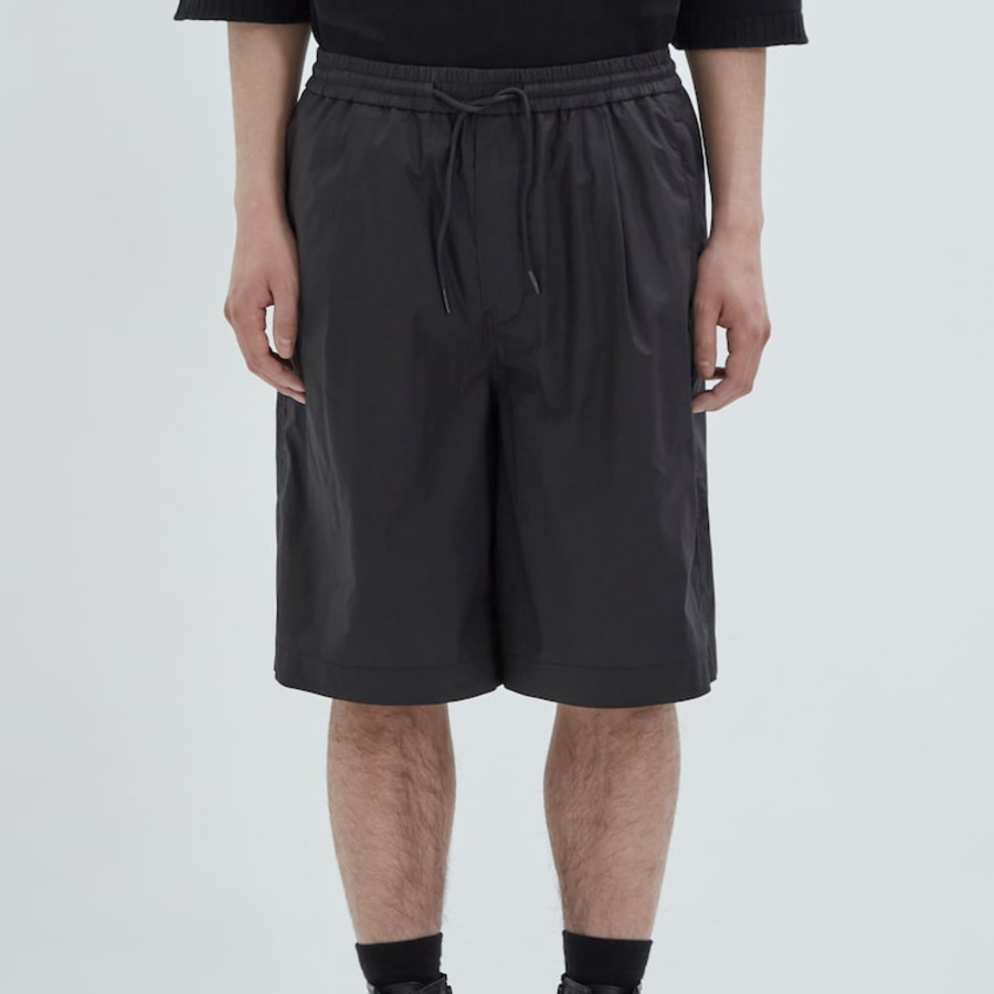JUUN.J City Cotton Wide Shorts – Black