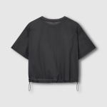 JAJU Square Texture T-Shirt – Charcoal