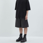 JUUN.J City Cotton Wide Shorts – Black