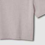 JAJU Ribbed Crop Short-Sleeve T-Shirt – Dark Pink