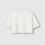 JAJU Sorona Crop Short-Sleeve T-Shirt – White