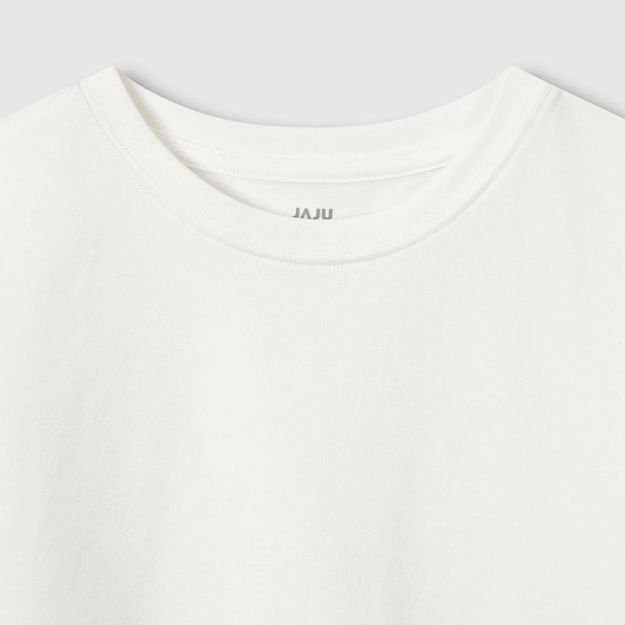 JAJU Sorona Crop Short-Sleeve T-Shirt – White