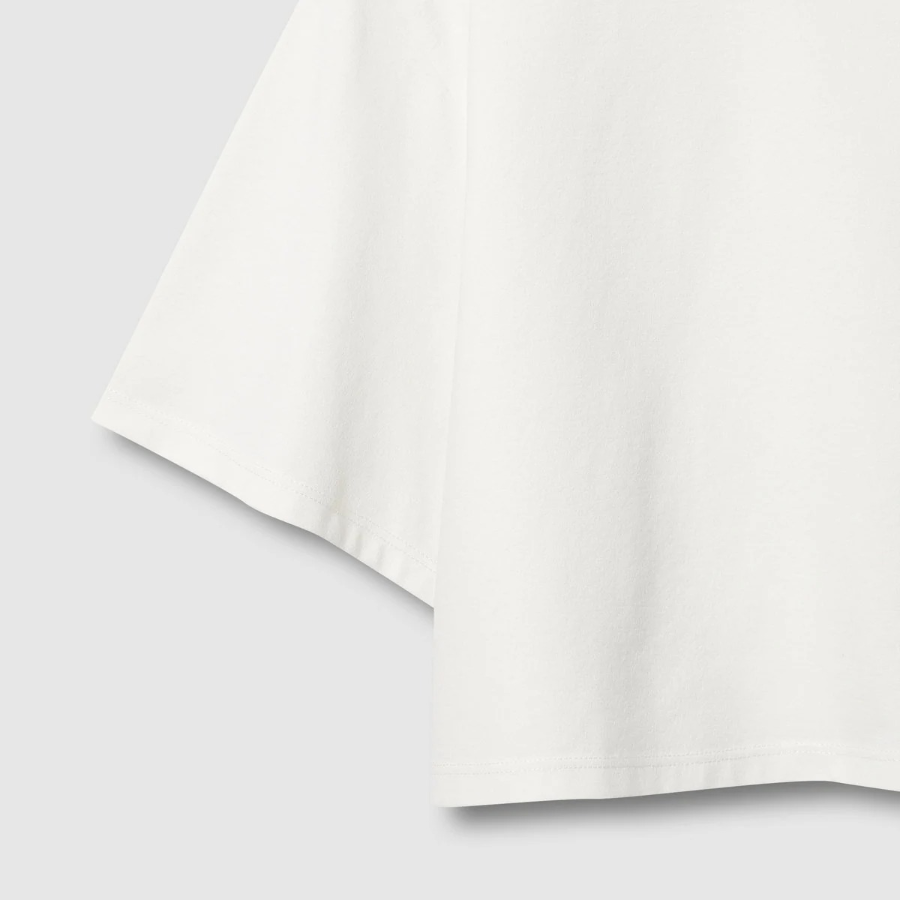 JAJU Sorona Crop Short-Sleeve T-Shirt – White