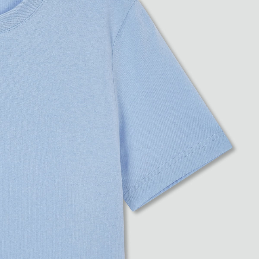 JAJU Smart Cotton Short-Sleeve T-Shirt – Sky Blue