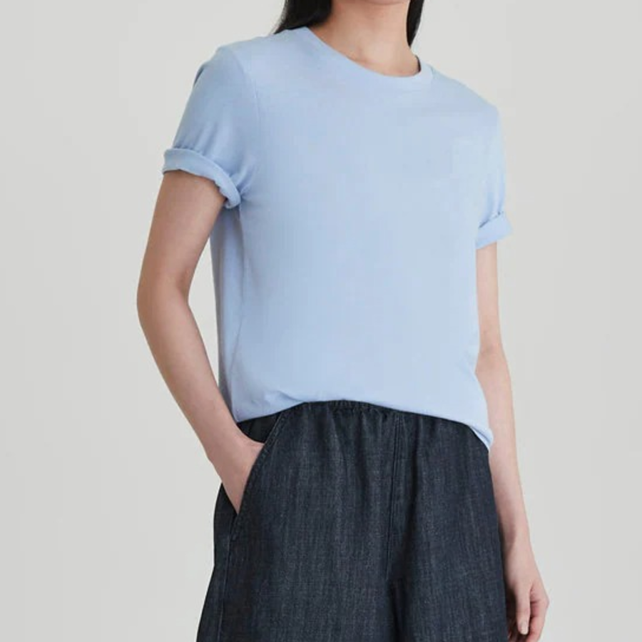 JAJU Smart Cotton Short-Sleeve T-Shirt – Sky Blue