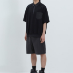 JUUN.J [CORE] City Cotton Leather Detailed Shorts – Black