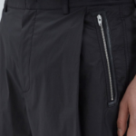 JUUN.J [CORE] City Cotton Leather Detailed Shorts – Black