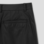 JUUN.J [CORE] City Cotton Leather Detailed Shorts – Black