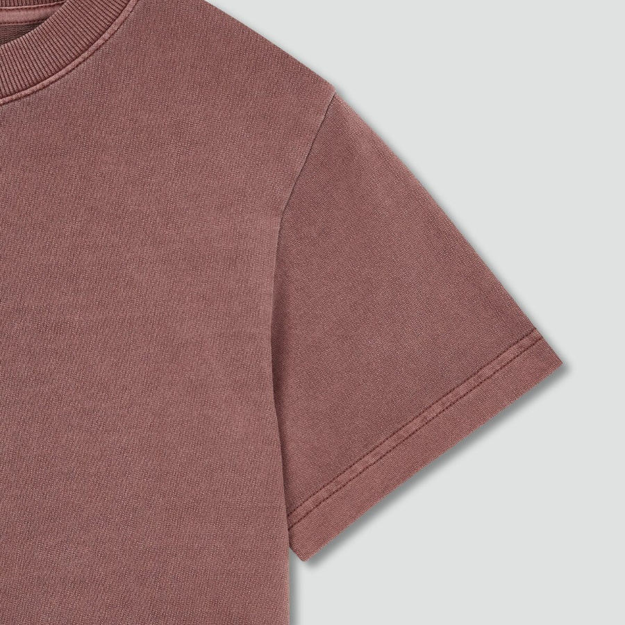 JAJU Washing Short-Sleeve T-Shirt – Brown