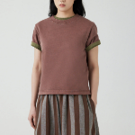 JAJU Washing Short-Sleeve T-Shirt – Brown