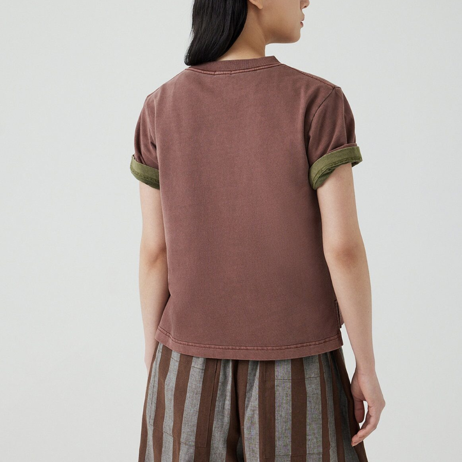 JAJU Washing Short-Sleeve T-Shirt – Brown
