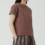 JAJU Washing Short-Sleeve T-Shirt – Brown