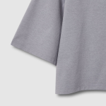 JAJU Sorona Crop Short Sleeve T-Shirt – Light Grey